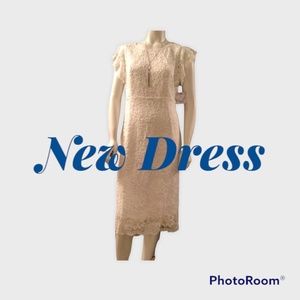 Women's Liz Claiborne Lined Laced Look Dress (NWT)